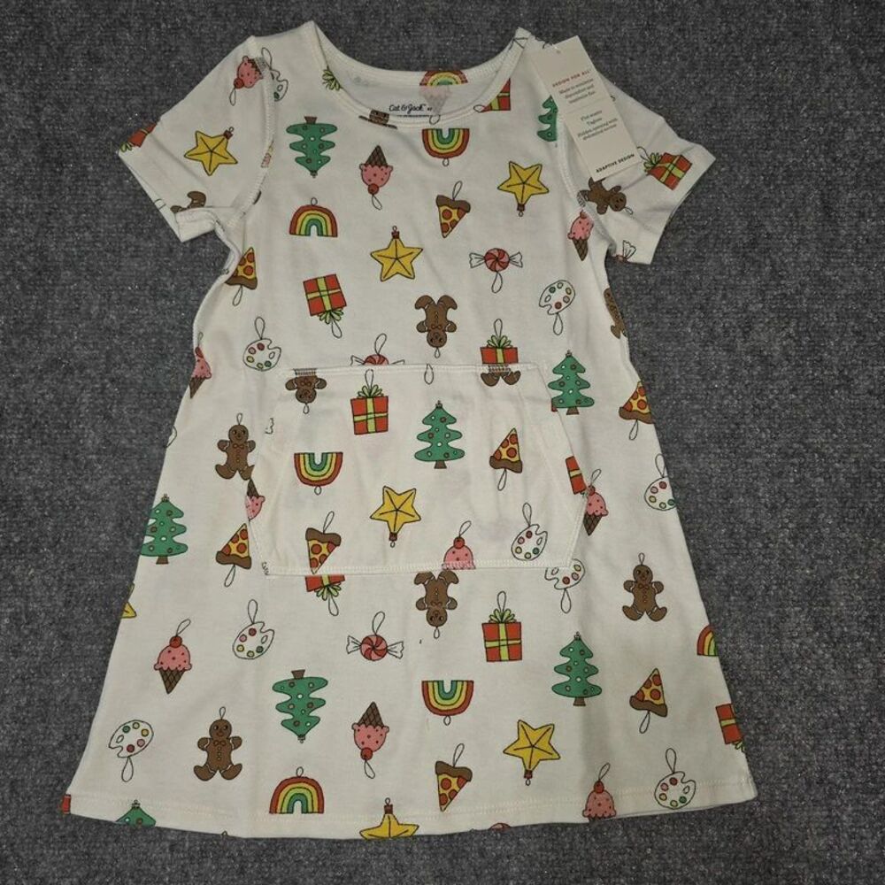 Christmas Dress Cat & Jack 4T